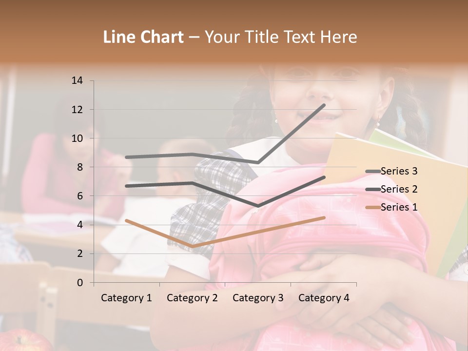 Holding Youthful Expression PowerPoint Template