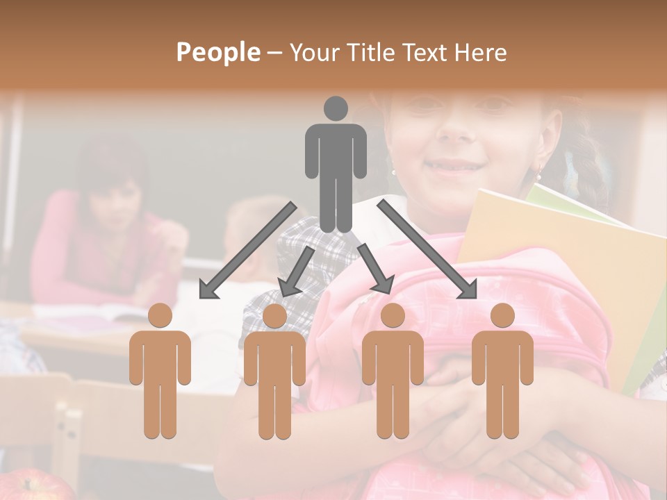 Holding Youthful Expression PowerPoint Template