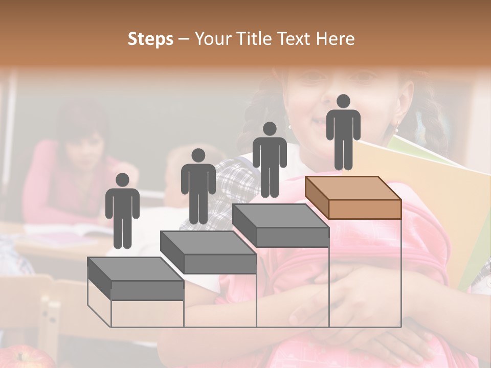 Holding Youthful Expression PowerPoint Template