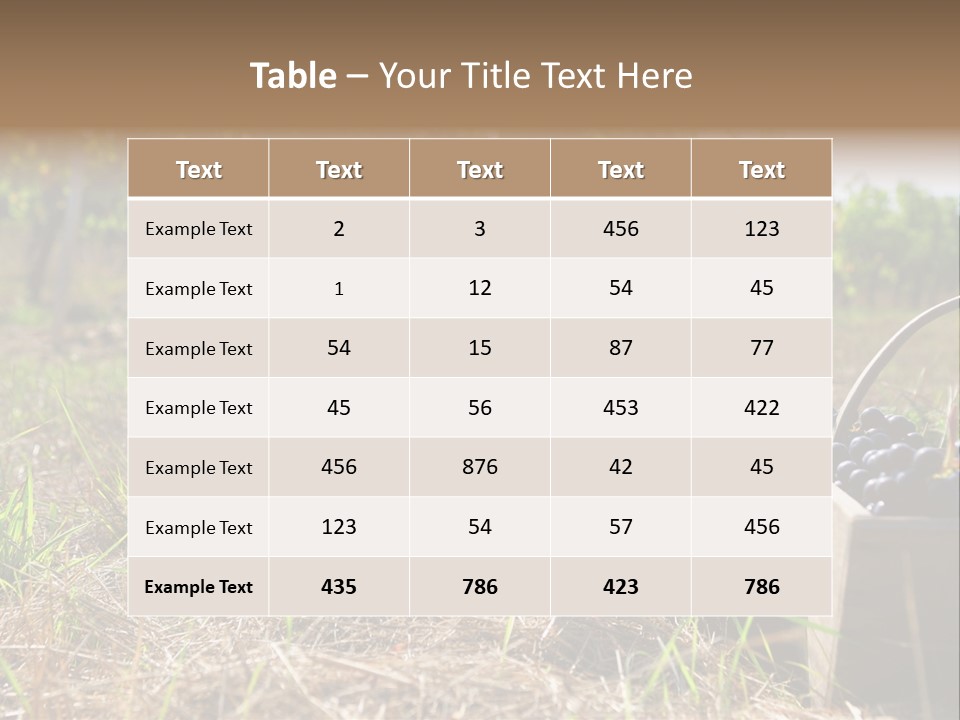Environment Nature Fruit PowerPoint Template