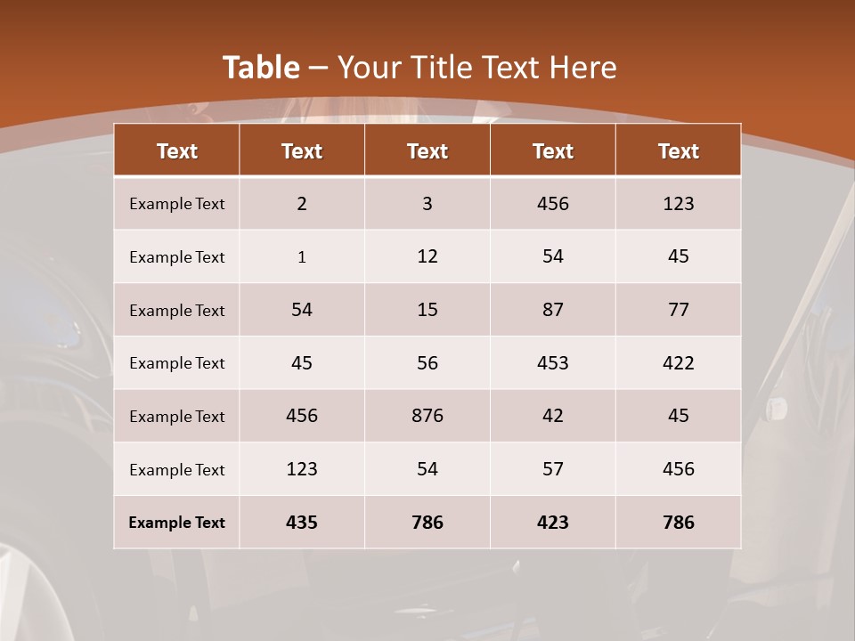 Skinny Supercar Tuned PowerPoint Template