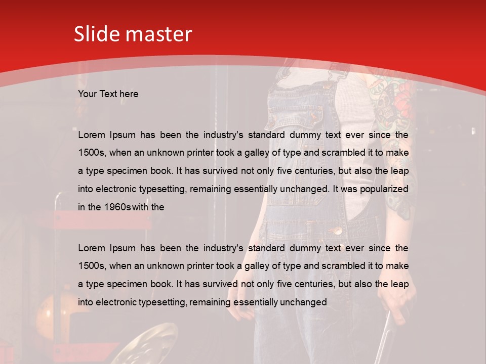 Repair Tattoo Wheel PowerPoint Template