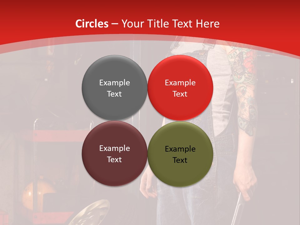 Repair Tattoo Wheel PowerPoint Template