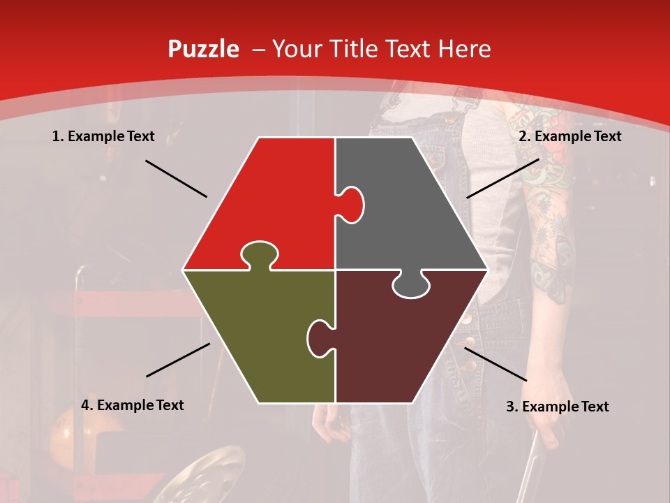 Repair Tattoo Wheel PowerPoint Template