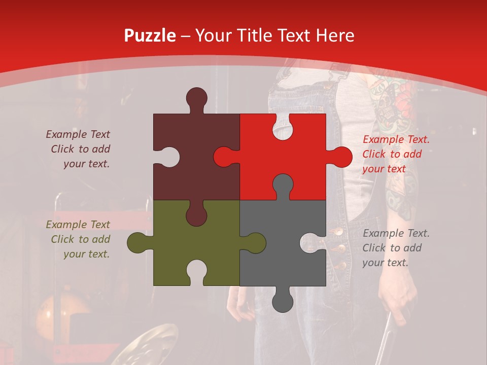 Repair Tattoo Wheel PowerPoint Template