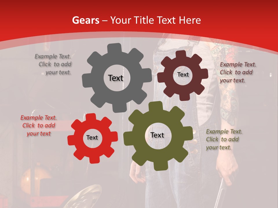 Repair Tattoo Wheel PowerPoint Template