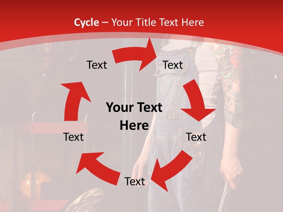 Repair Tattoo Wheel PowerPoint Template