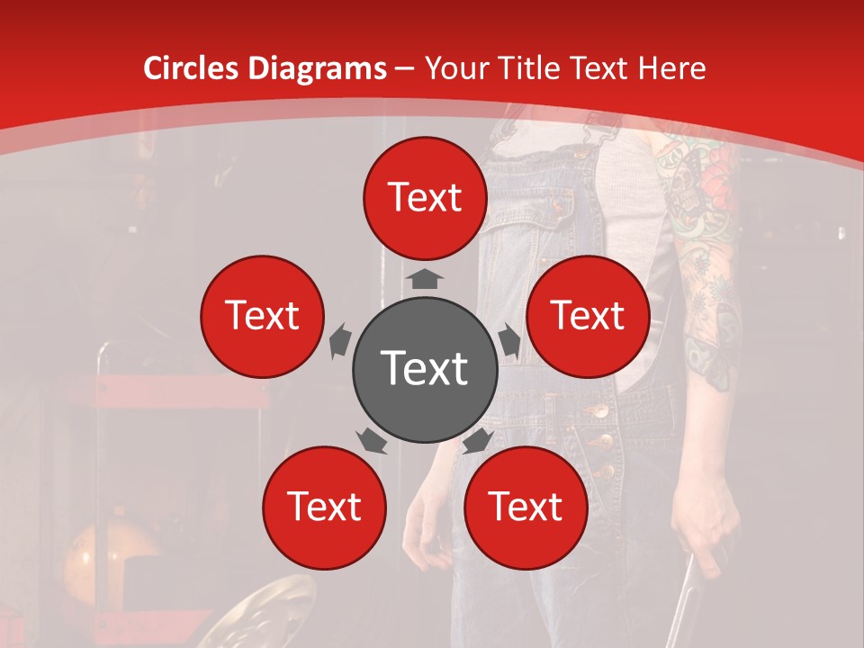Repair Tattoo Wheel PowerPoint Template