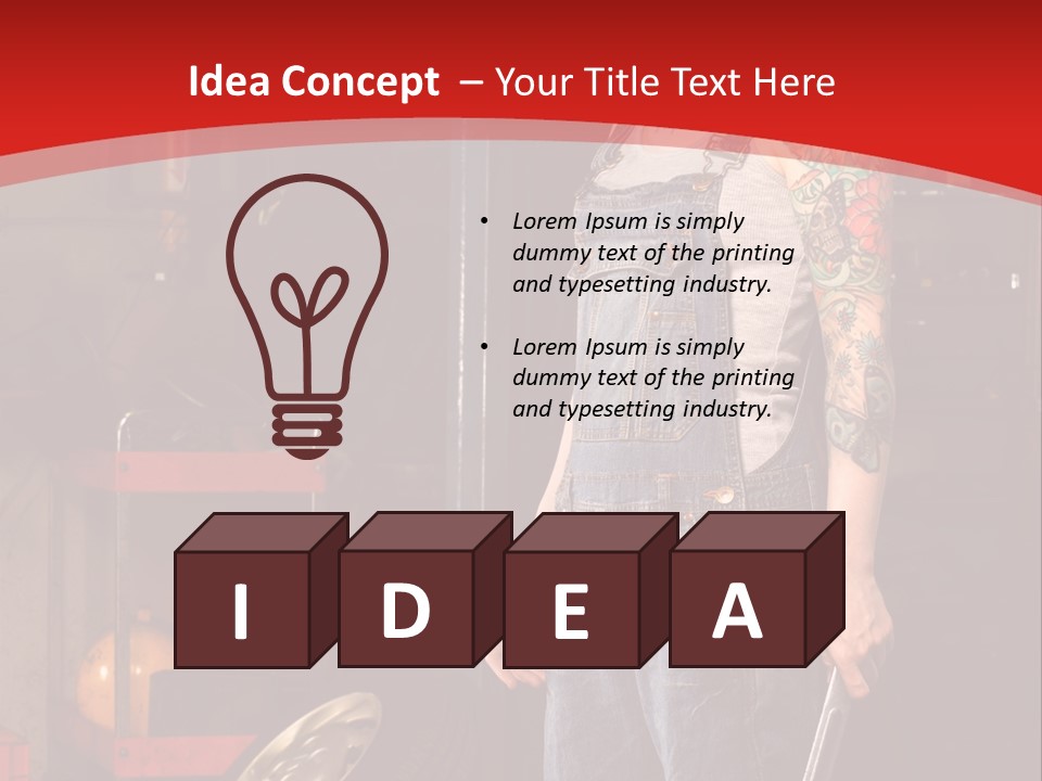 Repair Tattoo Wheel PowerPoint Template