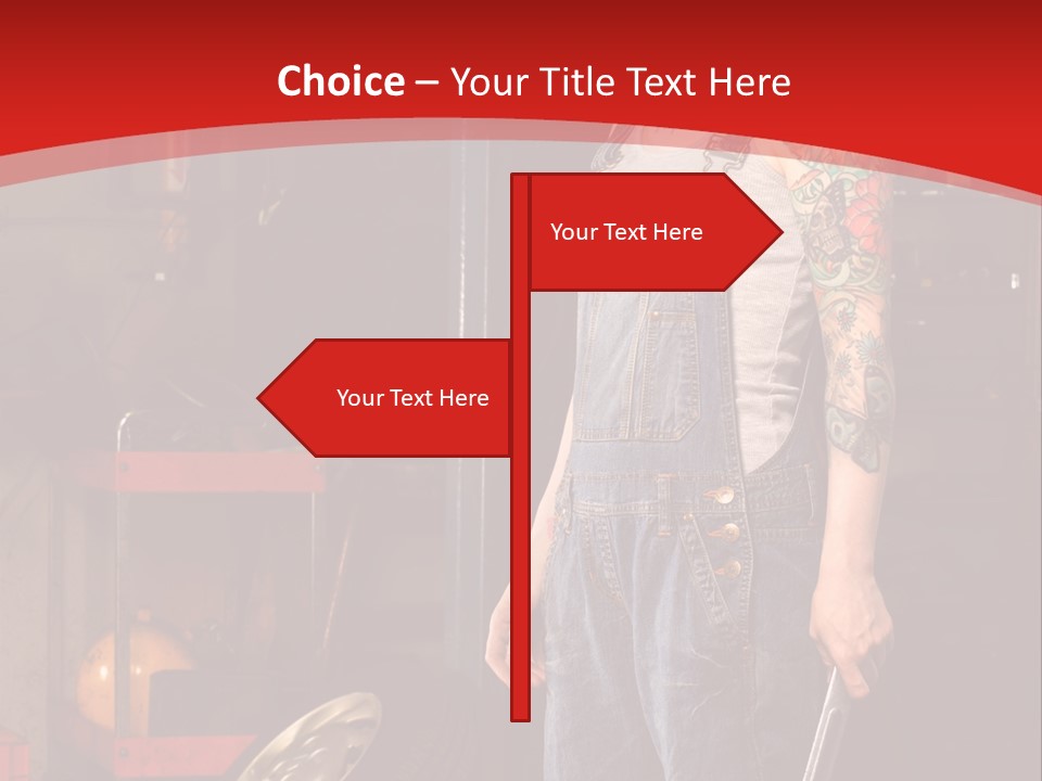 Repair Tattoo Wheel PowerPoint Template