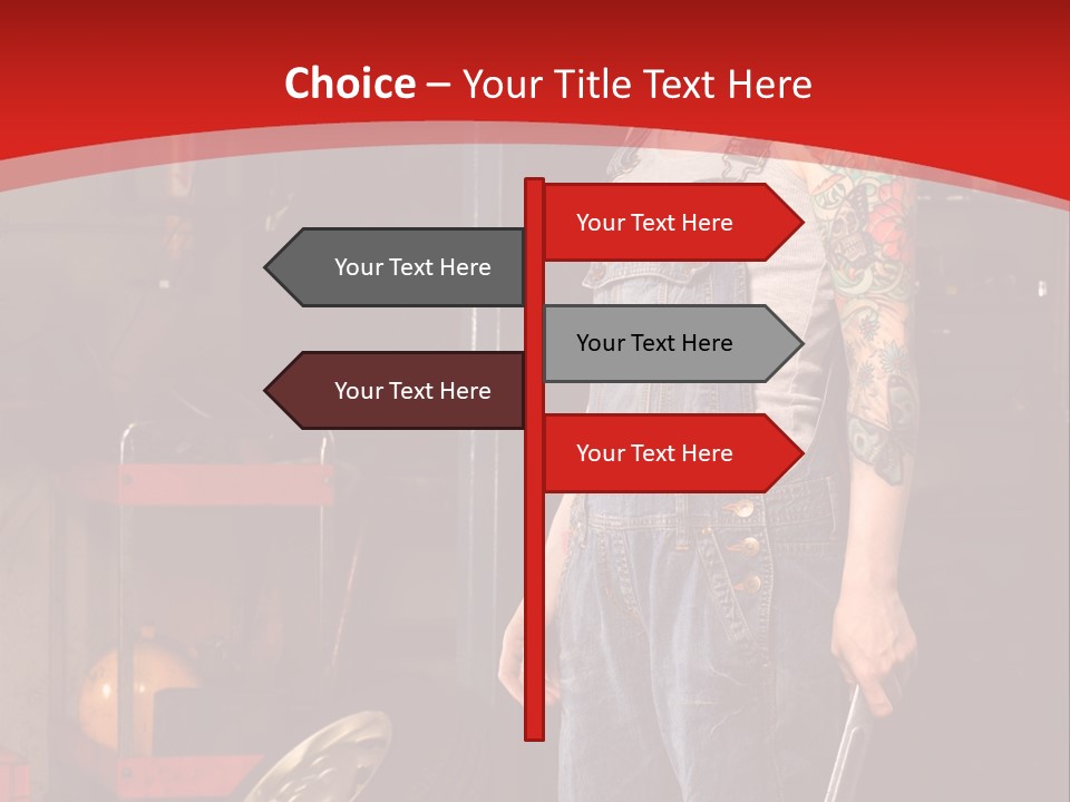 Repair Tattoo Wheel PowerPoint Template