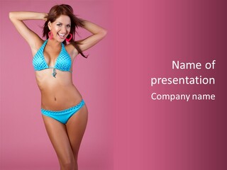 Eye Bathingsuit Swim PowerPoint Template