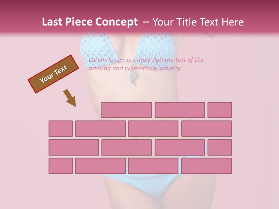 Eye Bathingsuit Swim PowerPoint Template