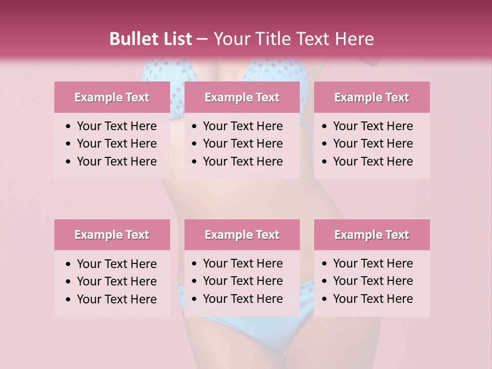 Eye Bathingsuit Swim PowerPoint Template