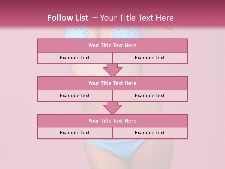 Eye Bathingsuit Swim PowerPoint Template