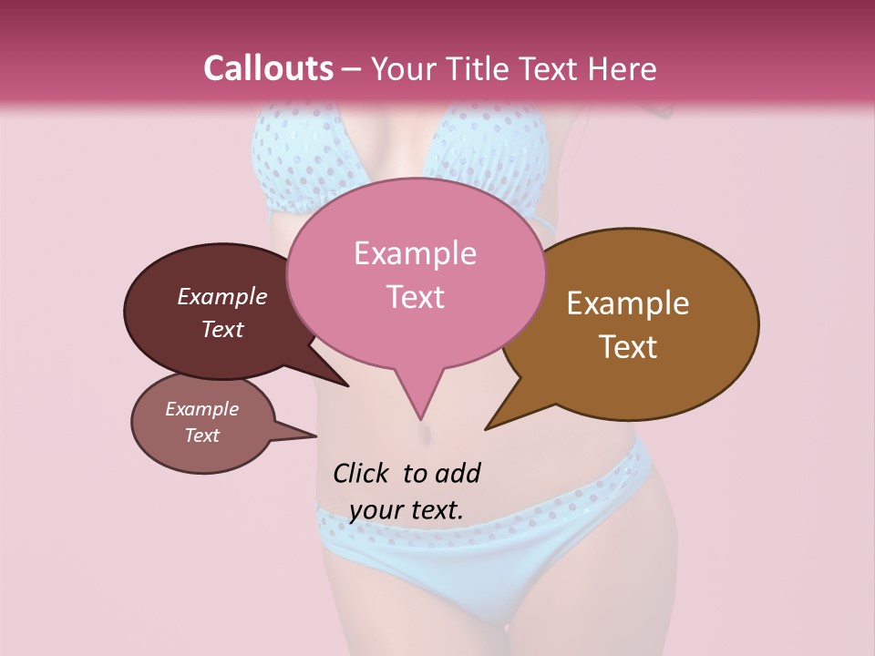Eye Bathingsuit Swim PowerPoint Template