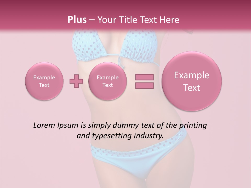 Eye Bathingsuit Swim PowerPoint Template