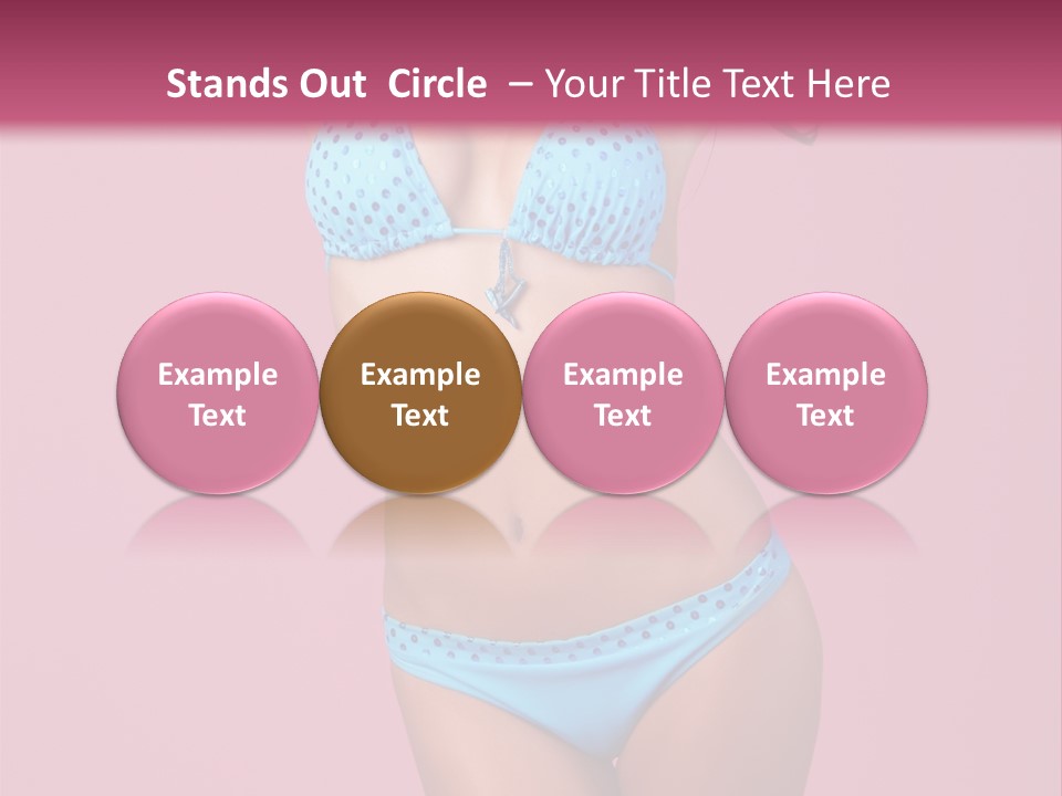 Eye Bathingsuit Swim PowerPoint Template