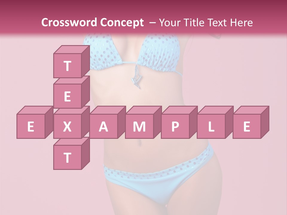 Eye Bathingsuit Swim PowerPoint Template