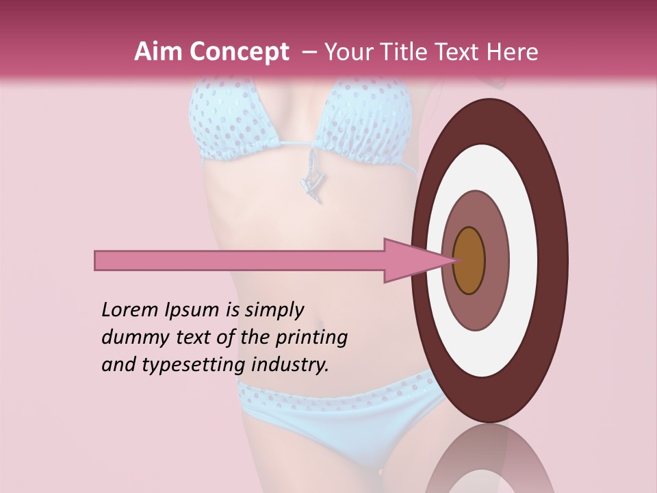 Eye Bathingsuit Swim PowerPoint Template