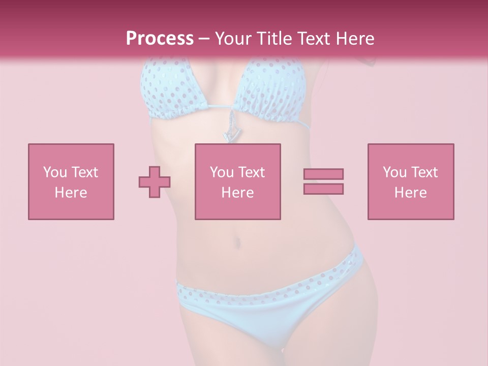 Eye Bathingsuit Swim PowerPoint Template