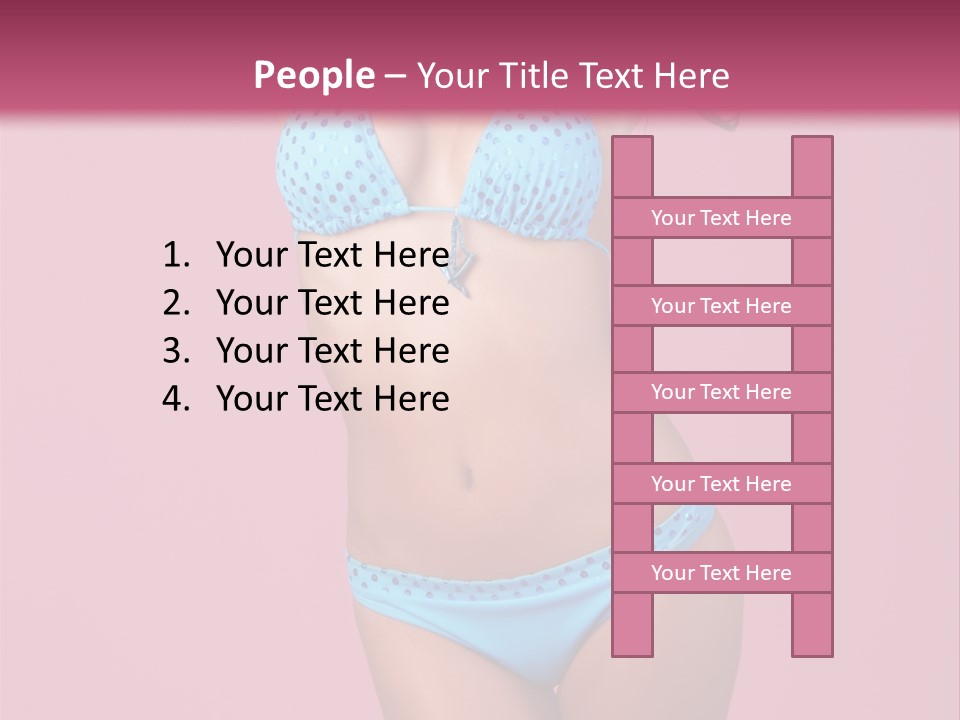 Eye Bathingsuit Swim PowerPoint Template