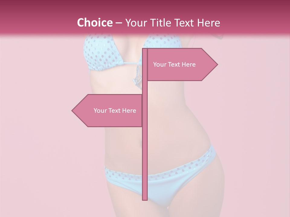 Eye Bathingsuit Swim PowerPoint Template