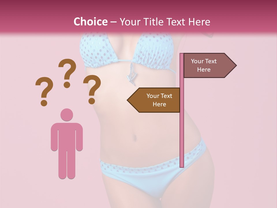 Eye Bathingsuit Swim PowerPoint Template
