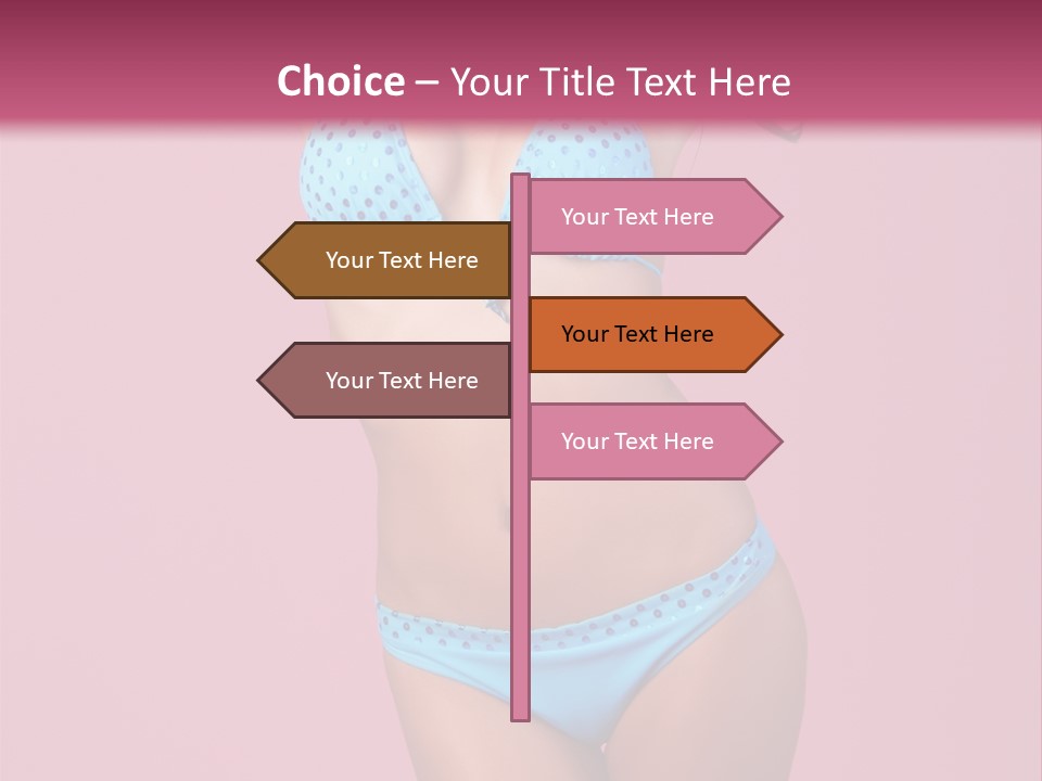 Eye Bathingsuit Swim PowerPoint Template