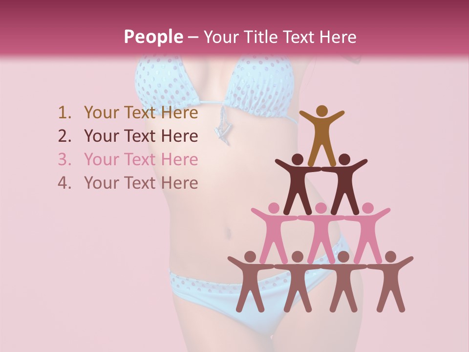 Eye Bathingsuit Swim PowerPoint Template