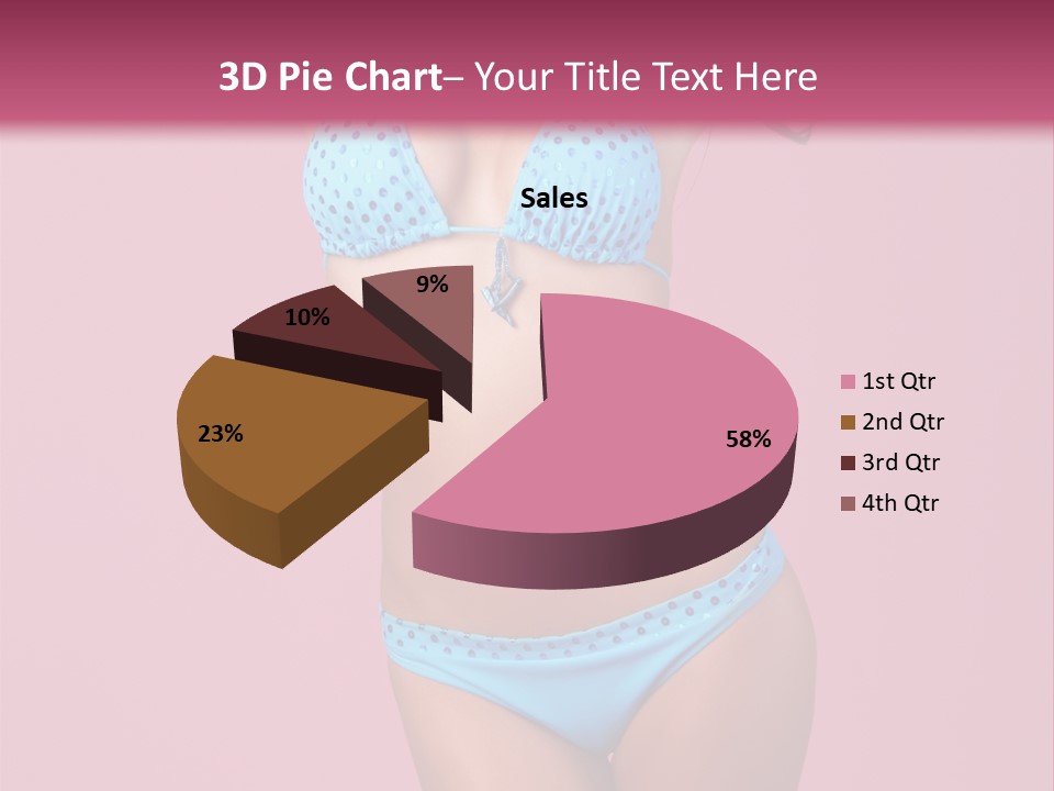 Eye Bathingsuit Swim PowerPoint Template