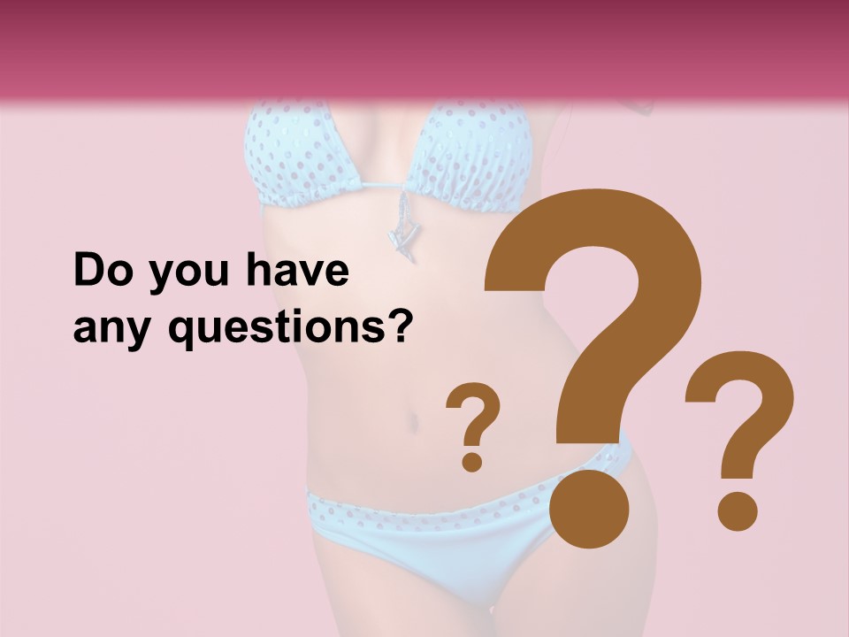 Eye Bathingsuit Swim PowerPoint Template