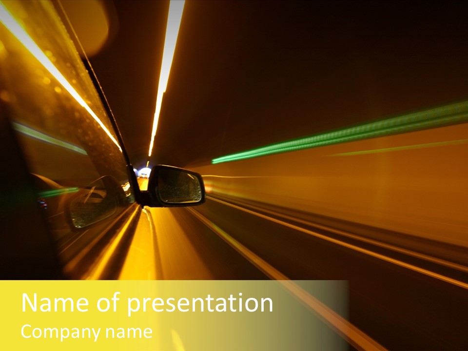 Side Faster Transport PowerPoint Template
