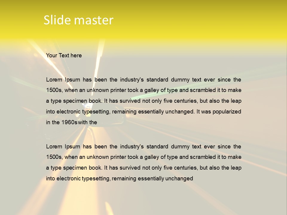 Side Faster Transport PowerPoint Template
