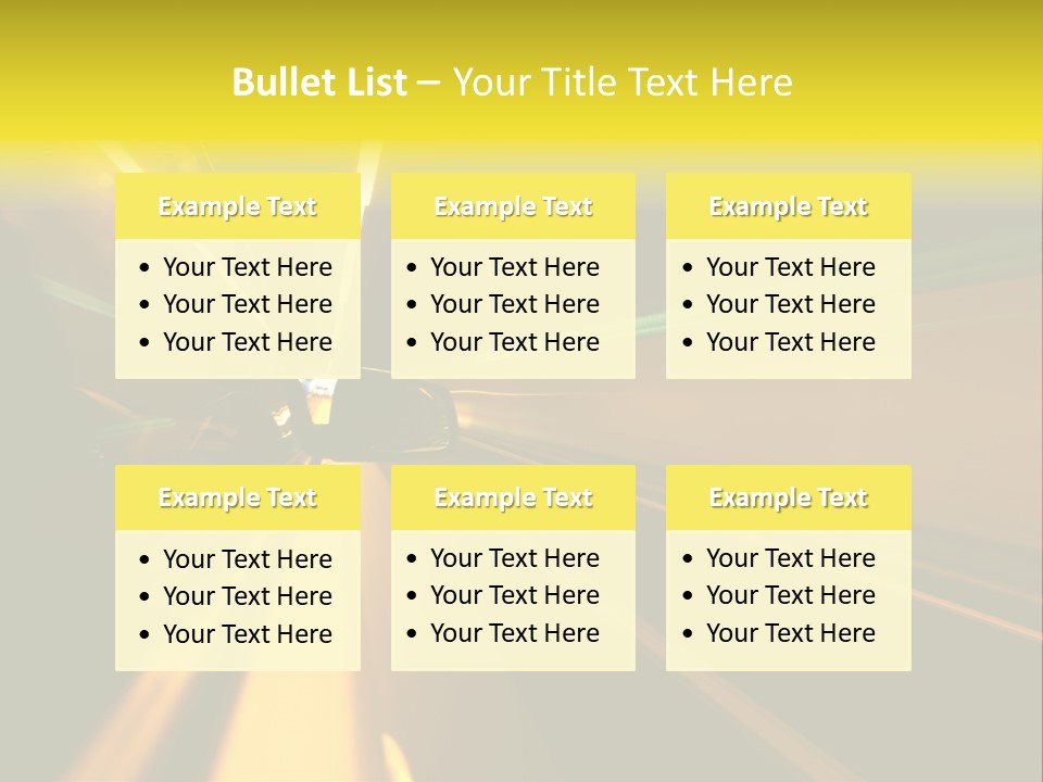 Side Faster Transport PowerPoint Template