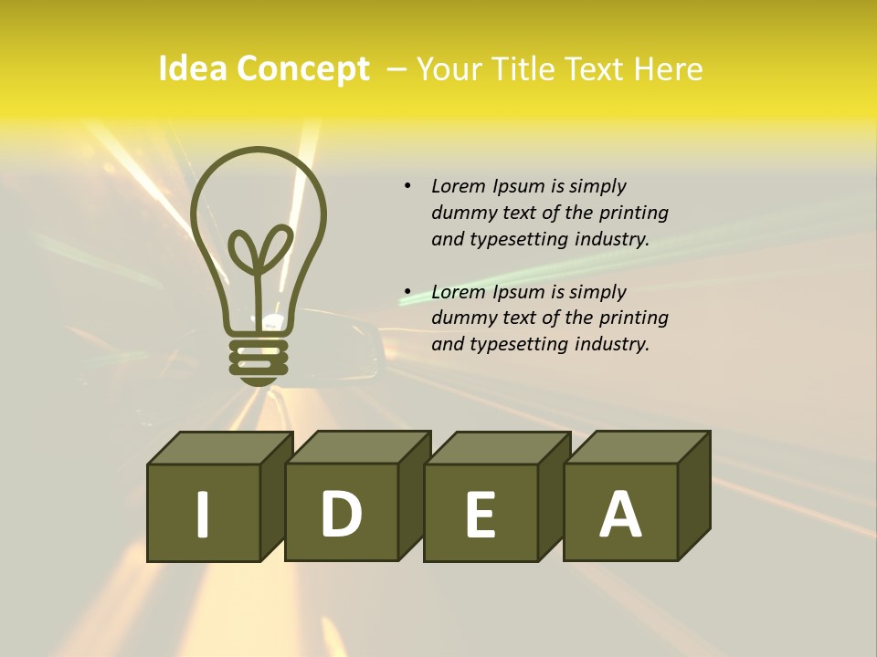 Side Faster Transport PowerPoint Template
