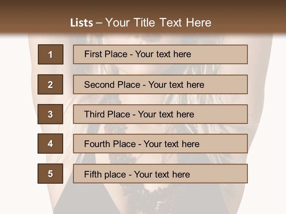 Costume Young Cocktail PowerPoint Template