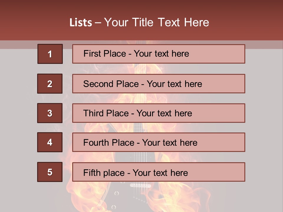Concepts Image Guitar PowerPoint Template