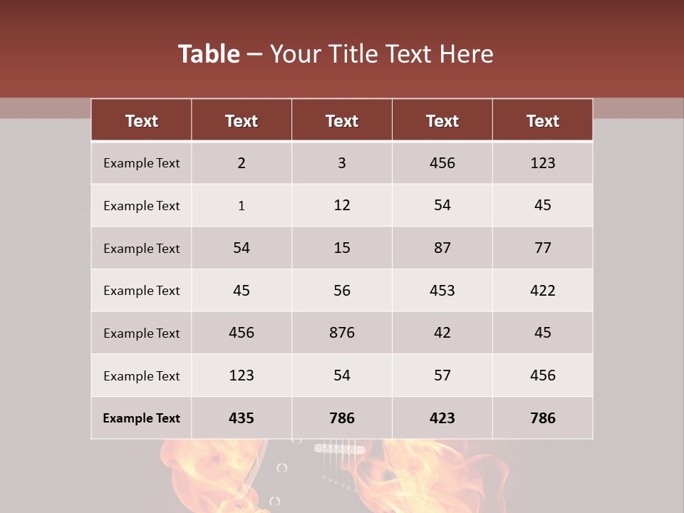 Concepts Image Guitar PowerPoint Template