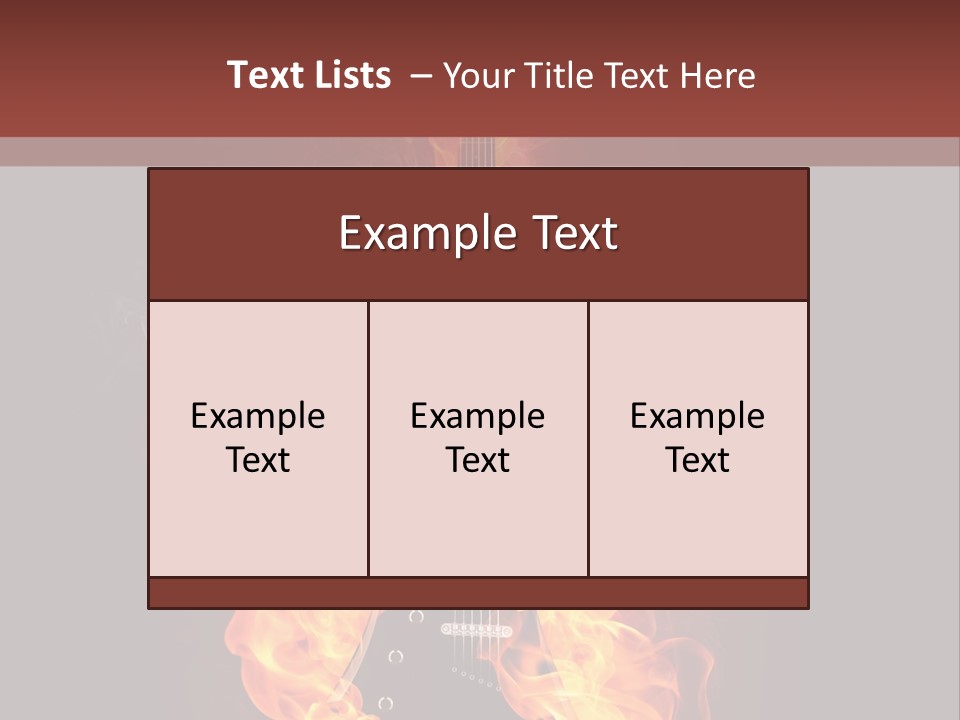 Concepts Image Guitar PowerPoint Template