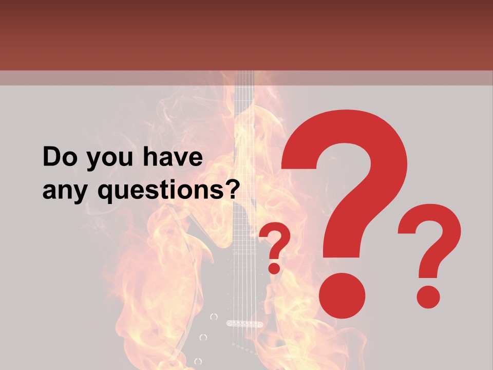 Concepts Image Guitar PowerPoint Template