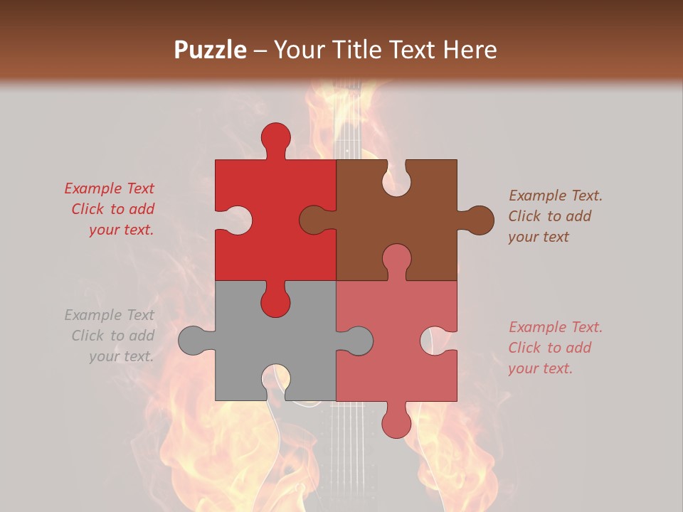 Sound Art Flammable PowerPoint Template