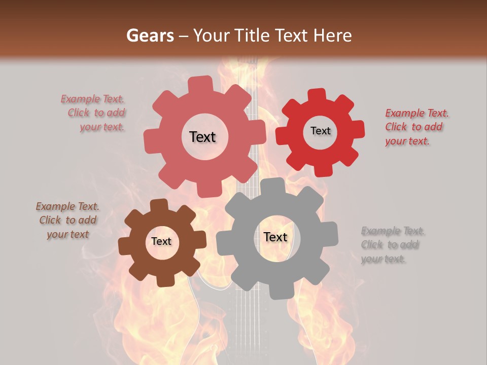 Sound Art Flammable PowerPoint Template