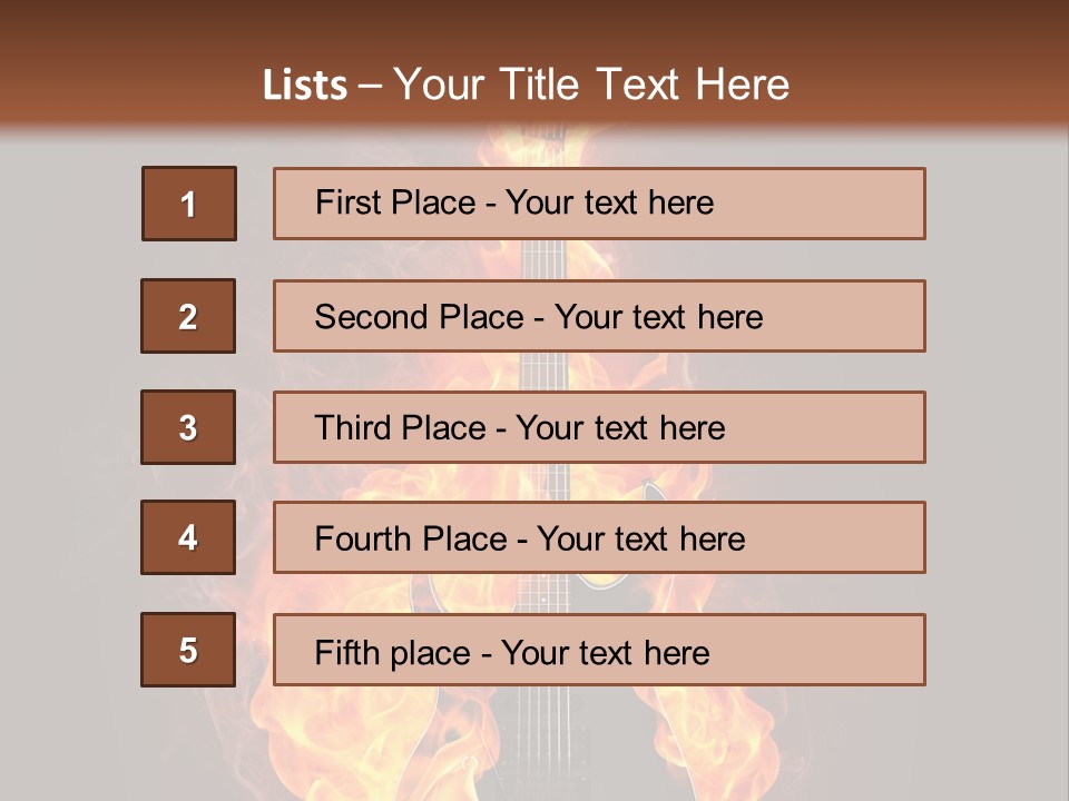 Sound Art Flammable PowerPoint Template