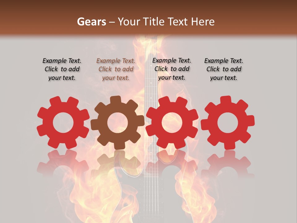 Sound Art Flammable PowerPoint Template