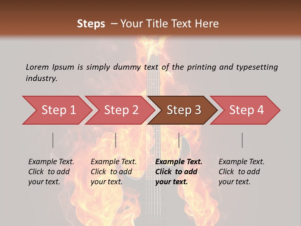 Sound Art Flammable PowerPoint Template