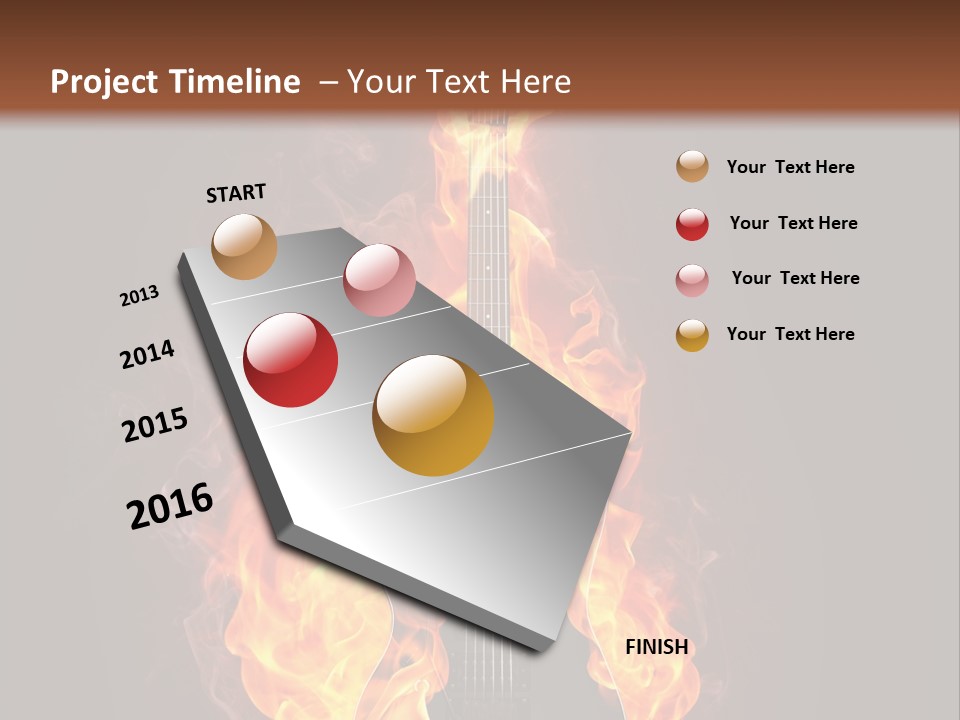 Sound Art Flammable PowerPoint Template
