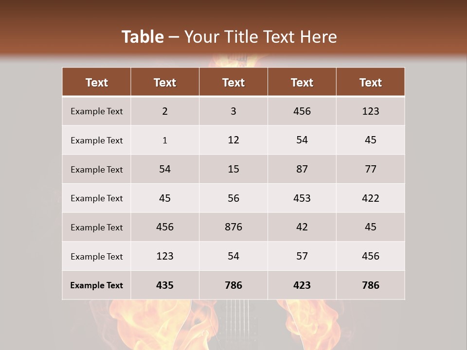 Sound Art Flammable PowerPoint Template