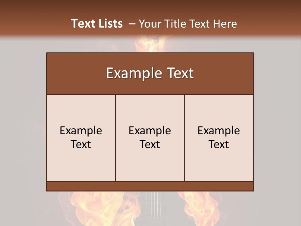 Sound Art Flammable PowerPoint Template