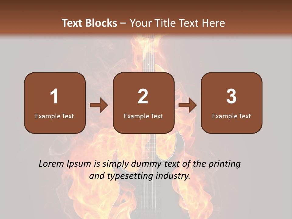 Sound Art Flammable PowerPoint Template